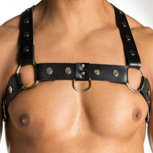 Harness Arreio Em Couro Sintético Em Formato H Sd Clothing