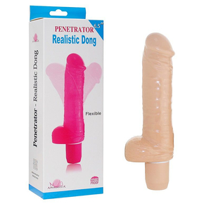 Prótese Com Vibrador Interno Multivelocidades Realistic Dong Aphrodisia