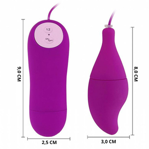 Vibrador Bullet Com Fio 12 Vibrações Pleasure Shell