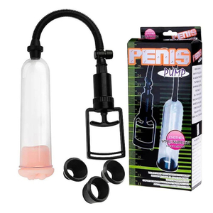 Bomba Peniana Manual Com Anel Cyber Skyn Penis Pump 