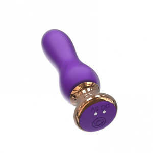 Plug Anal Return Em Silicone Com Controle Sem Fio 10 Vibrações Imoon