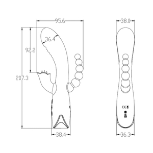 Vibrador Tripla Estimulação 10 Modos De Vibrações E 4 Velocidades Nv Toys