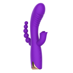 Vibrador Tripla Estimulação 10 Modos De Vibrações E 4 Velocidades Nv Toys