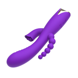 Vibrador Tripla Estimulação 10 Modos De Vibrações E 4 Velocidades Nv Toys