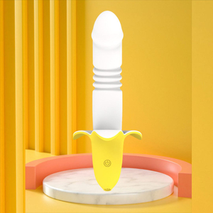 Vibrador Ponto G Vai E Vem Em Formato De Banana Com 12 Modos De Vai E Vem