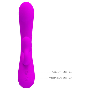 Vibrador Ponto G Com Estimulador De Clitóris Sincere 10 Vibrações Pretty Love