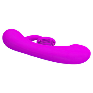 Vibrador Ponto G Com Estimulador De Clitóris Sincere 10 Vibrações Pretty Love