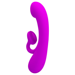 Vibrador Ponto G Com Estimulador De Clitóris Sincere 10 Vibrações Pretty Love