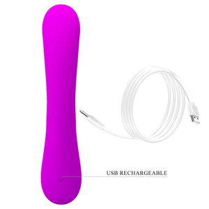 Vibrador Ponto G Com Estimulador De Clitóris Sincere 10 Vibrações Pretty Love