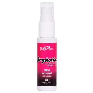 Orgástico Gel Excitante Feminino Estimula E Aquece 15g Hot Flowers