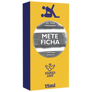 Mete Ficha Gel Prolongador De Ereção 15ml Segred Love