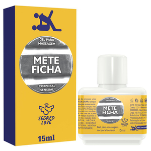 Mete Ficha Gel Prolongador De Ereção 15ml Segred Love