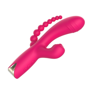 Vibrador Tripla Estimulação 10 Modos De Vibrações E Pulsação Nv Toys