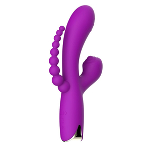 Vibrador Tripla Estimulação 10 Modos De Vibrações E Pulsação Nv Toys