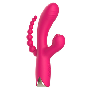 Vibrador Tripla Estimulação 10 Modos De Vibrações E Pulsação Nv Toys