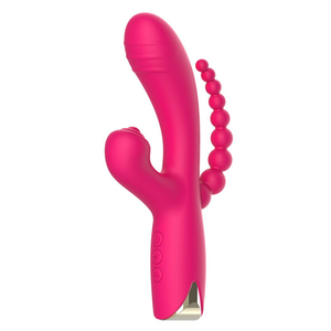 Vibrador Tripla Estimulação 10 Modos De Vibrações E Pulsação Nv Toys