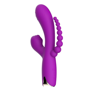 Vibrador Tripla Estimulação 10 Modos De Vibrações E Pulsação Nv Toys