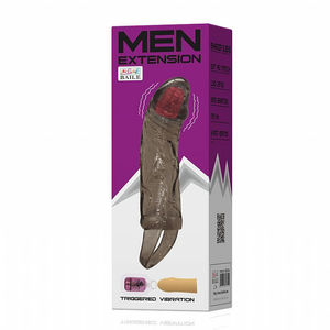 Capa Peniana Com Vibro Black Men 