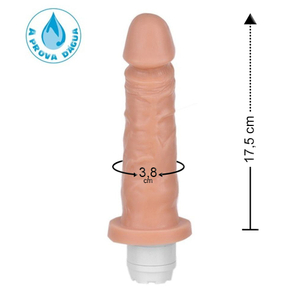 Prótese Realísta Com Vibro 17,5 X 3,8 Cm Ktoy 