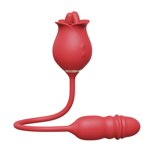 Vibrador Duplo Flexível Rose 10 Modos De Vai E Vem E Estimulação Vibe Toys