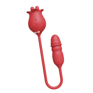 Vibrador Duplo Flexível Rose 10 Modos De Vai E Vem E Estimulação Vibe Toys