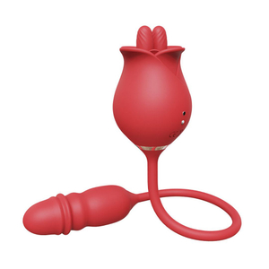 Vibrador Duplo Flexível Rose 10 Modos De Vai E Vem E Estimulação Vibe Toys