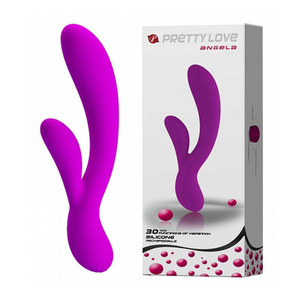 Vibrador Ponto G Com Estimulador Clitoriano Angela 30 Vibrações Pretty Love