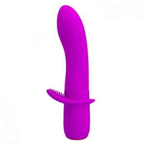 Vibrador Ponto G Com Estimulador Clitoriano Troy 12 Modos De Vibração Pretty Love