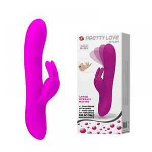 Vibrador Ponto G Com Estimulador Clitoriano Dylan 7 Vibrações Pretty Love