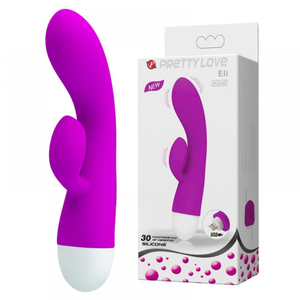 Vibrador Ponto G Com Estimulador De Clitóris Eli 30 Vibrações Pretty Love