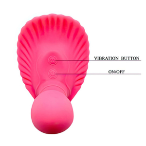 Vibrador Ponto G Fancy Clamshell Com Estimulador Clitoriano 30 Vibrações Pretty Love