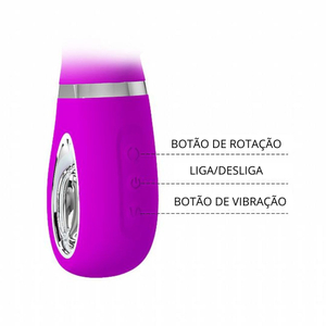 Vibrador Ponto G Rotativo Ternence 12 Vibrações E 3 Modos De Rotação Pretty Love