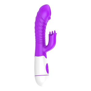 Vibrador Silicone Com Estimulador Clitoriano 10 Modos De Vibração Female