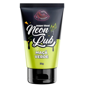 Neon Lub Gel Lubrificante Comestível 30g Brilha Na Luz Negra Pepper Blend