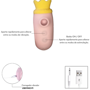 Vibrador The King Com 10 Vibrações Língua E Sucção Vibe Toys