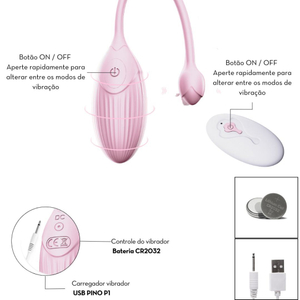 Cápsula Vibratória Sem Fio Little Bud Com Controle 10 Vibrações Vibe Toys