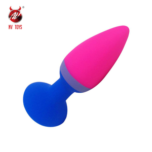 Kit Plug Anal De Silicone Com Ventosa Nv Toys