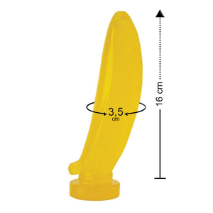 K-fruit Toys Prótese Em Formato De Banana 16 X 3,5cm Kgel