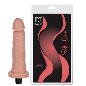 Prótese Colors Com Vibrador 17,5 X 3,8cm Ktoy