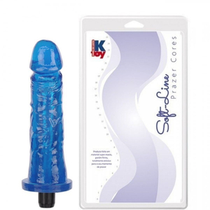 Prótese Colors Com Vibrador 17,5 X 3,8cm Ktoy