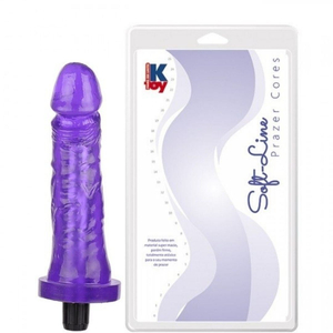 Prótese Colors Com Vibrador 17,5 X 3,8cm Ktoy