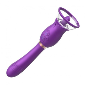 Vibrador Com Sugador De Clitóris E Língua Estimuladora Rohs Vibe Toys