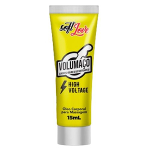 Volumaço High Voltage Gel Excitante Masculino Vasodilatador 15ml Soft Love