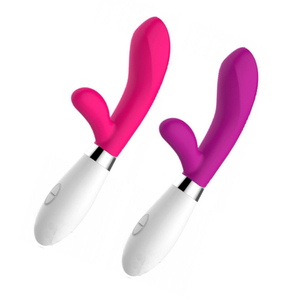 Vibrador Em Silicone Com Estimulador De Clitoris 10 Vibrações Dick