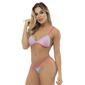 Conjunto Giza Em Renda Duo Colors Sapeka