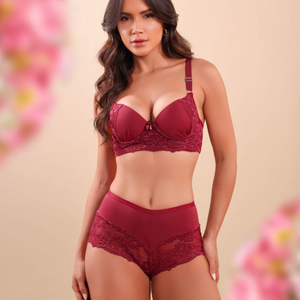 Conjunto Sexy Talia Com Bojo E Calcinha Calesson Dy Girl