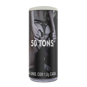 50 Tons Bolinha Com óleo De Massagem 04 Unidades Satisfaction Caps