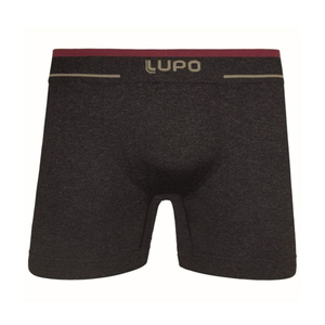 Cueca Boxer Plus Size Sem Costura Cós Uni Faixa Lupo