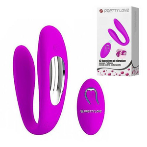 Vibrador De Casal Letitia 10 Vibrações Com Controle Wireless Pretty Love 