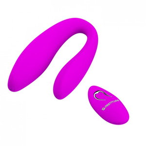 Vibrador De Casal Letitia 10 Vibrações Com Controle Wireless Pretty Love 